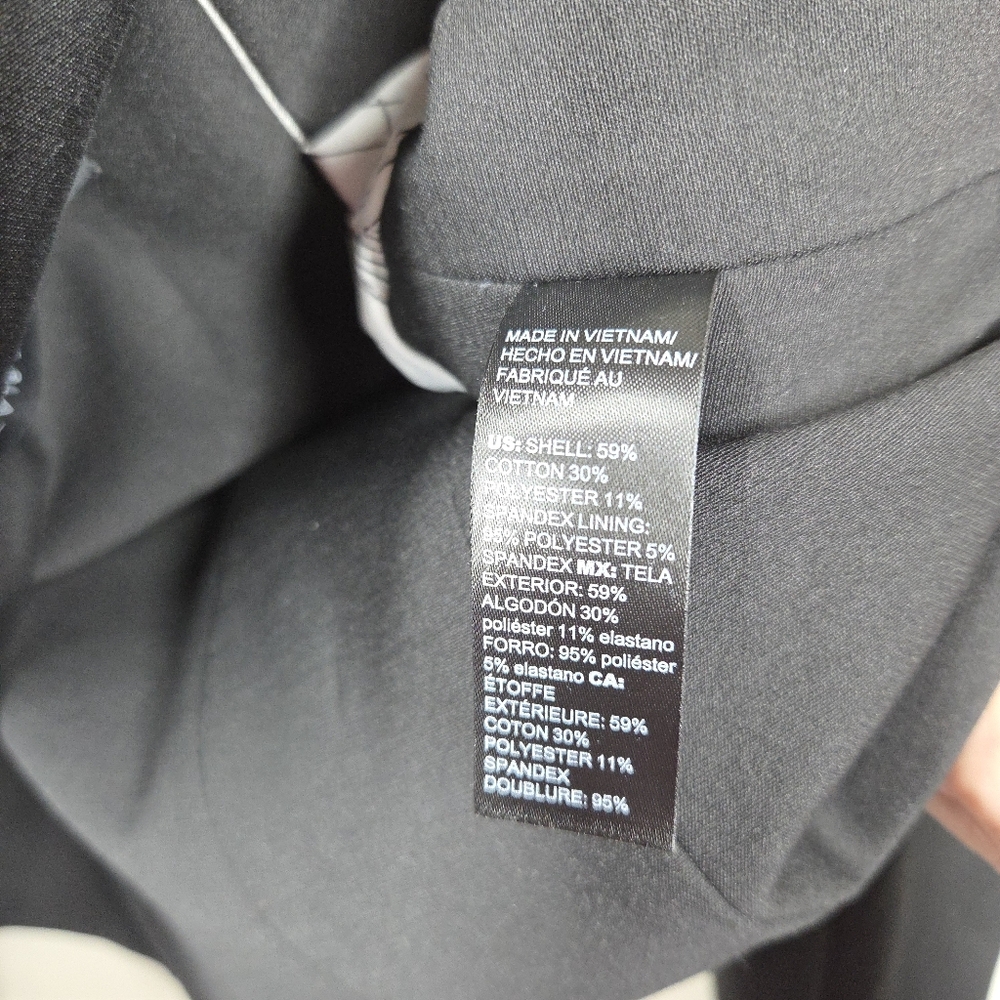 NWT WHBM Black Signature Blazer Two Buttom Stretch 18 Career Office Capsule - Picture 6 of 9